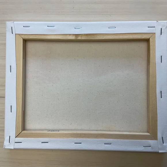 Cabin in the Woods Snowy Scene Purple Sky Oil Painting 8x10 - Picture 10 of 10